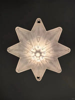 Load image into Gallery viewer, Art Deco Star Chandelier – Frosted Glass Deco Fixture for Dining Room – Astris Vega