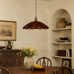 Bild in Gallery-Viewer laden, Leather pendant lamp in a quiet reading corner scene