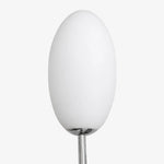 Cargar imagen en el visor de la Galería, Oval milk glass shade close detail