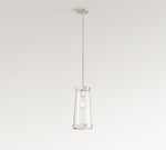 Load image into Gallery viewer, Driscoll Conical Glass Pendant Light - Modern Glass And Iron Design