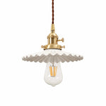 Charger l'image dans la visionneuse de galerie, pleated ceramic pendant light 02