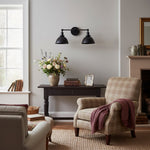 Load image into Gallery viewer, Conique Metal Vintage Dual Shade Wall Sconce – Farmhouse Style Lighting for Bathroom & Hallway