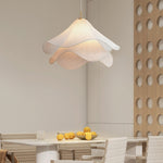 Load image into Gallery viewer, Ethereal Bloom French Floral Pleated Fabric Pendant Light