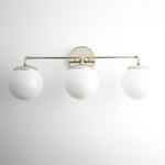 Cargar imagen en el visor de la Galería, Aplique de pared de vidrio Glorica: lámpara de tocador vintage moderna