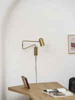 Load image into Gallery viewer, Adjustable Arm Plug In Wall Lamp