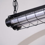 Load image into Gallery viewer, Artisan Glass Linearity Chandelier Iron Metal Glass Polished Silver Finish