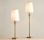 Bild in Gallery-Viewer laden, Rowan Leinen Bügeleisen Tischlampe - Elegante traditionelle Nachttischbeleuchtung