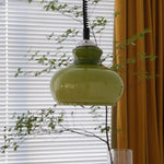 Bild in Gallery-Viewer laden, Lunea Nordische Verstellbare Retro Creme Glas Pendelleuchte