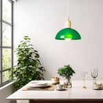 Load image into Gallery viewer, Aurora Nordic Colorful Bowl Pendant Light