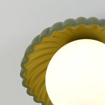Load image into Gallery viewer, Stylish Alien Cream Style Ceiling Light in Beige Metal and Glass