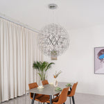 Load image into Gallery viewer, Silver Spark Ball Pendant Light