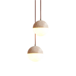 Load image into Gallery viewer, Travertine Ball Pendant Light