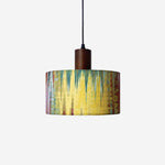 Cargar imagen en el visor de la Galería, Golden Wash medium fabric drum pendant