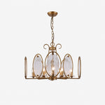 Bild in Gallery-Viewer laden, Oval Panel Textured Glass Chandelier