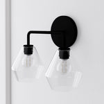 Load image into Gallery viewer, Merin Multi-Head Wall Lamp – Minimalist Metal & Glass Vanity Fixture
