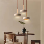 Cargar imagen en el visor de la Galería, Lámpara colgante tradicional japonesa de travertino redondo de madera M18