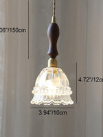 Cargar imagen en el visor de la Galería, Lámpara colgante de cristal estilo medusa pastoral francesa M38