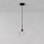 Load image into Gallery viewer, Merin Geometric Glass Chandelier – Modern Architectural Lighting for Dining Room or Foyer