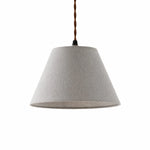 Bild in Gallery-Viewer laden, Eaveside Skirt Vintage Fabric Shade Pendant Light - Soft Gray Blue