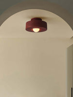 Load image into Gallery viewer, Resin Ceiling Light - Chunky Cylindrical Modern Flush Mount Fixture