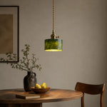 Cargar imagen en el visor de la Galería, Jade pendant with switch above a dining table