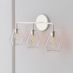 Load image into Gallery viewer, Merin Multi-Head Wall Lamp – Minimalist Metal & Glass Vanity Fixture