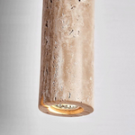 Load image into Gallery viewer, Marbled Travertine Cylinder Modern Pendant Light