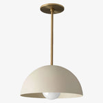 Load image into Gallery viewer, Metio Dome Pendant Light – Modern Brass Pendant for Kitchen & Dining