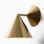 Load image into Gallery viewer, Brivana Cone Wall Sconce - Conical Metal Sconce For Minimalist Style