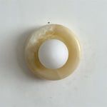 Bild in Gallery-Viewer laden, Orli White Jade Wandleuchte