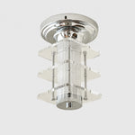 Charger l'image dans la visionneuse de galerie, Square Clear acrylic Bauhaus ceiling lamp white background SKU image