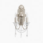 Load image into Gallery viewer, Double Crystal Candle Wall Sconce