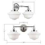 Charger l'image dans la visionneuse de galerie, Applique murale industrielle Crelina en verre transparent ou opalin – Éclairage moderne pour salle de bain