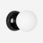 Bild in Gallery-Viewer laden, Marble globe wall sconce in Black Marble