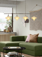 Load image into Gallery viewer, Art Deco Star Linear Pendant Light - Elegant Lighting for Kitchen Island - Astris Cassiopeia