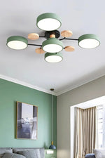 Load image into Gallery viewer, Multihead Disc Morandi Color Branch Ceiling Light