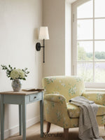 Charger l'image dans la visionneuse de galerie, Applique murale nordique en tissu et laiton rustique