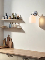 Load image into Gallery viewer, Hanton Minimal Cylinder Henry Wall Sconce - Morandi Glass and Metal Accent