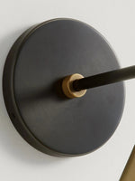 Load image into Gallery viewer, Korvi Tapered Sconce Cone Wall Light – Black or Brass Conical Retro Design