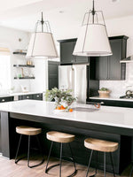 Load image into Gallery viewer, Dumora Modern Minimalist Fabric Tapered Pendant Lamp