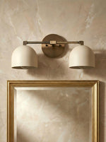 Load image into Gallery viewer, Metio Dome Vanity Wall Light – Mid-Century Fixture for Bathroom