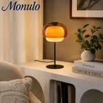 Bild in Gallery-Viewer laden, Clinco Tönungsglas Pilz-Silhouette Tischlampe – Vielseitige Designer-Tischbeleuchtung für Sideboard oder Nachttisch