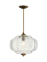 Load image into Gallery viewer, Eloise Scallop Vintage Milk Glass Semi-Flush Mount Pendant Light