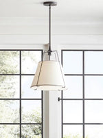 Load image into Gallery viewer, Modern Minimalist Fabric Tapered Pendant Lamp