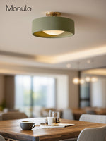 Load image into Gallery viewer, Cerova Porcelain Flush Mount Ceiling Light – Modern Low-Profile Fixture