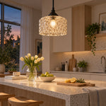 Charger l'image dans la visionneuse de galerie, Vintage Adjustable Glass Pendant Light