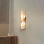 Cargar imagen en el visor de la Galería, Lámpara de Pared Rectangular Moderna de Alabastro – Aplique Minimalista para Dormitorio, Pasillo y Sala