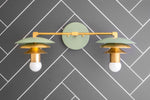 Load image into Gallery viewer, Artivo Layered Dual Heads Wall Sconce – Scandinavian Minimalist Designer Wall Sconce for Vanity or Corridor