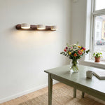 Charger l'image dans la visionneuse de galerie, Applique linéaire moderne multi-têtes Travellia - Éclairage minimaliste en pierre naturelle pour chambre et couloir