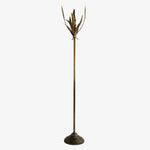 Cargar imagen en el visor de la Galería, Vintage Brass Wheat Floor Candle Holder
